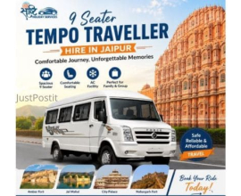 Book 9 Seater Tempo Traveller Hire in Jaipur