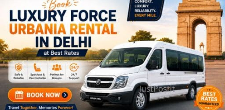 Book Luxury Force Urbania Rental in Delhi