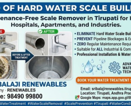 Looking for Maintenance-Free Hard Water Scale Removal in Tirupati?