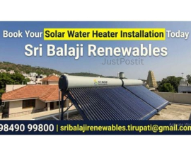 Solar Water Heating Systems for Commercial Properties in Tirupati