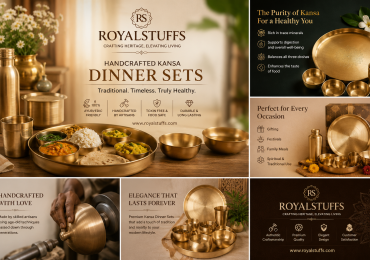 Handcrafted Kansa Dinner Sets and Brass Utensils